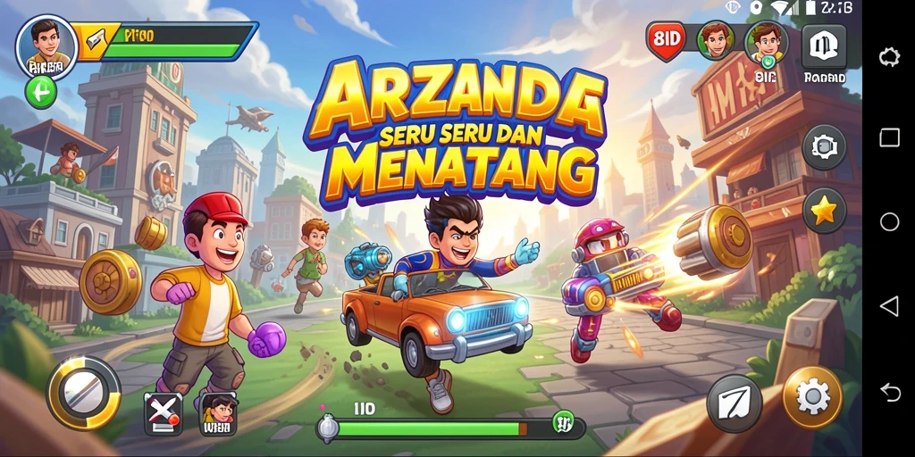 Screenshot gameplay <strong>8ID</strong> menampilkan aksi seru dari karakter unik.