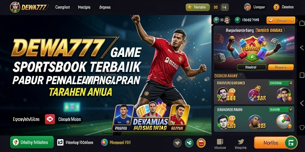 Tampilan gameplay menarik dari aplikasi Sportsbook DEWA777.
