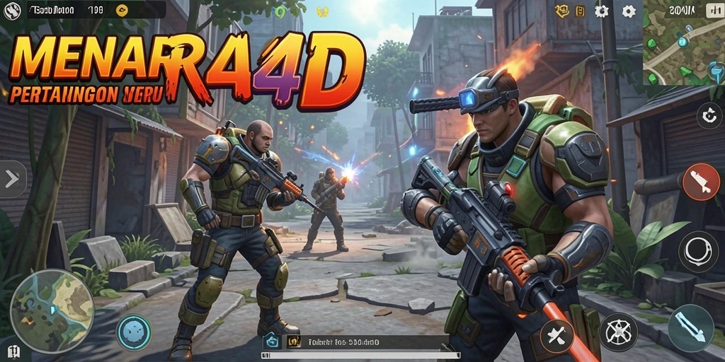 Tampilan gameplay MENARA4D yang mendebarkan dan penuh aksi.