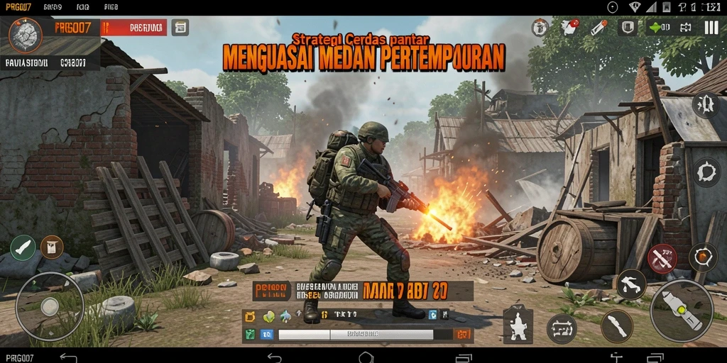 Tangkapan layar PRG007 menampilkan momen pertempuran strategi yang intens.
