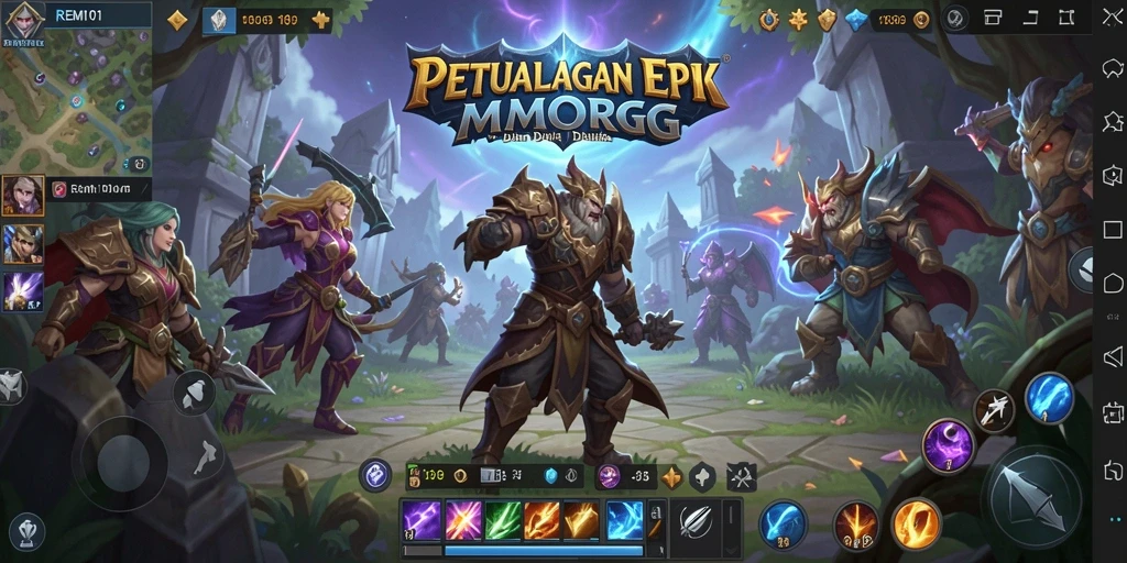 Screenshot gameplay REMI101 menunjukkan petualangan menakjubkan di dunia MMORPG.